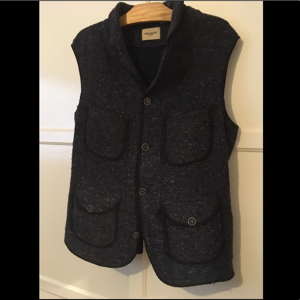 LEVI’S Made&Crafted Indigo Wool Cotton Vest (sz 3)